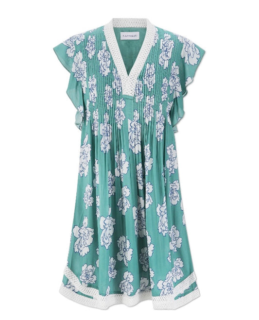 Eden Dress - Green Peony