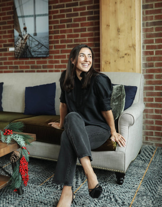 Westport Top - Dupioni Black