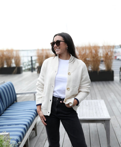 Intarsia Shawl Flag Cardigan