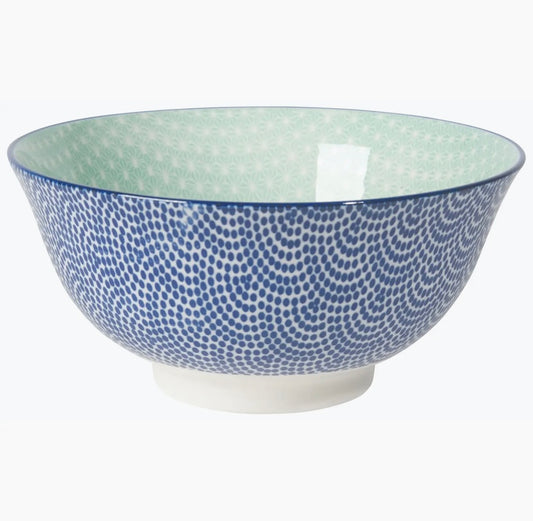 Blue Waves Ceramic Bowl