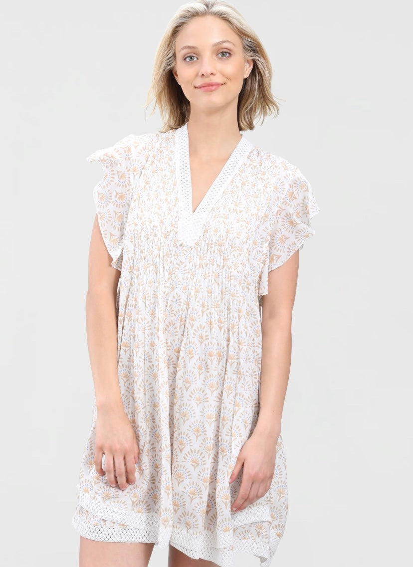 Eden Dress – Wheat Floral