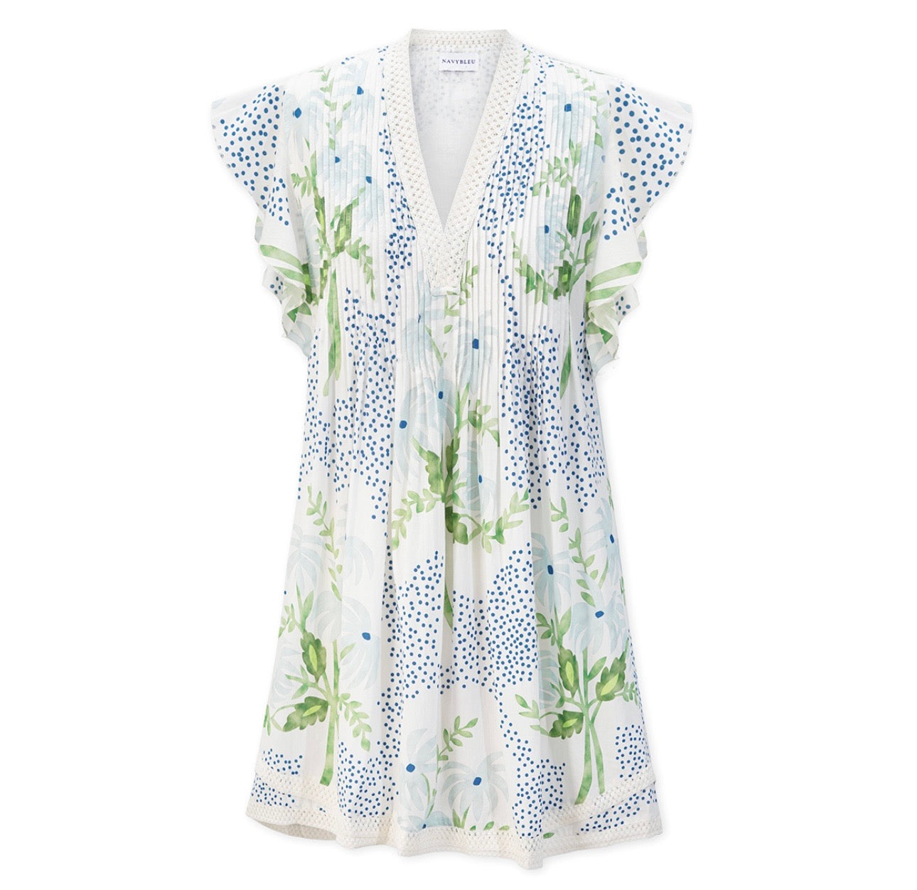 Eden Dress - Blue Dot Bloom