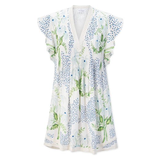 Eden Dress - Blue Dot Bloom