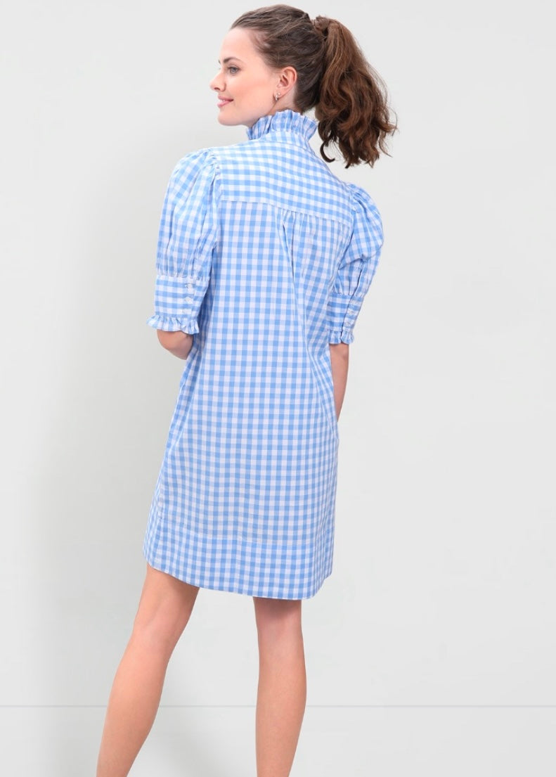 Westport Dress - Blue Gingham