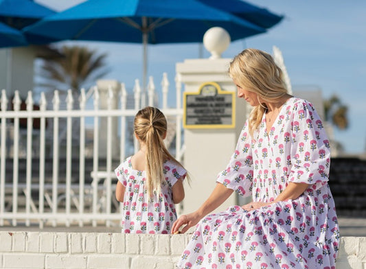 Pink Burst Little Girl Coverup by NAVYBLEU