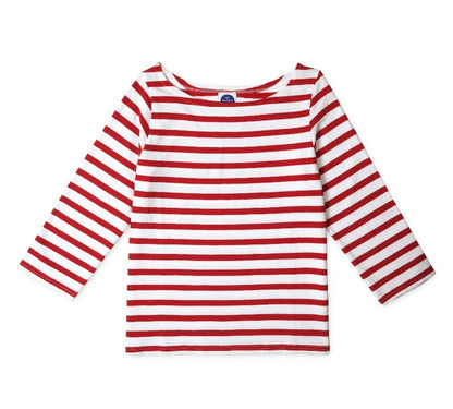 Red Breton Stripe Shirt by NAVYBLEU