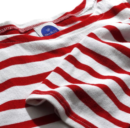 Red Breton Stripe Shirt by NAVYBLEU