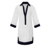 Fairfield Tunic Dress - White/Navy