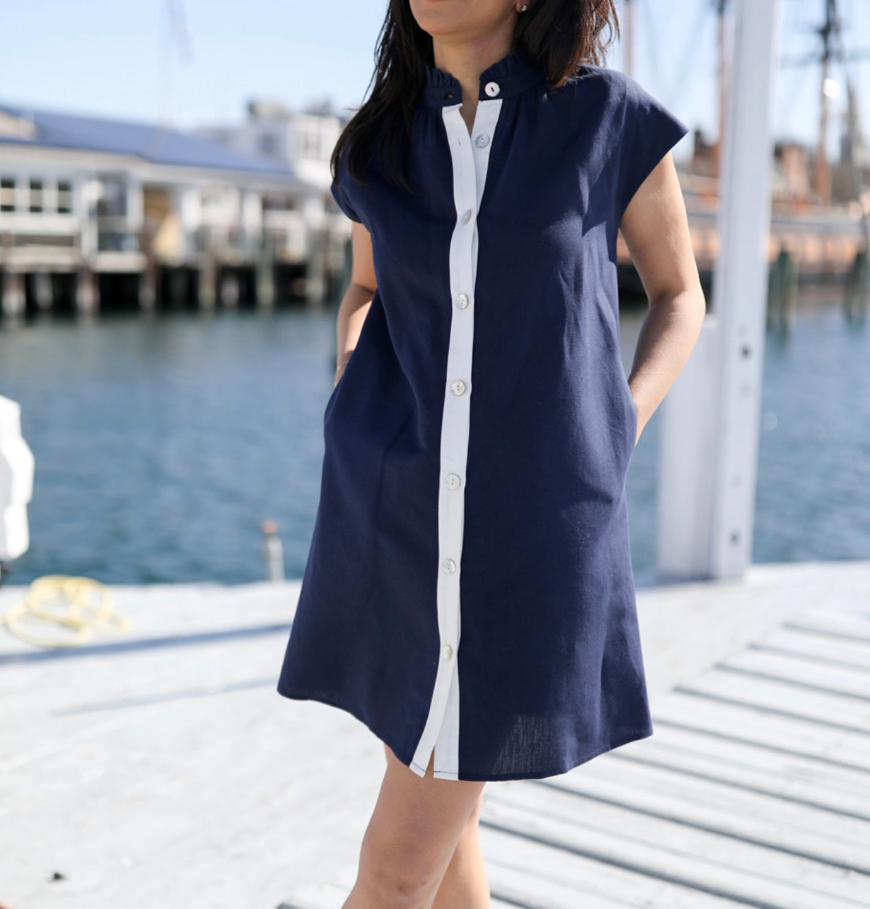Bennett Dress - Navy