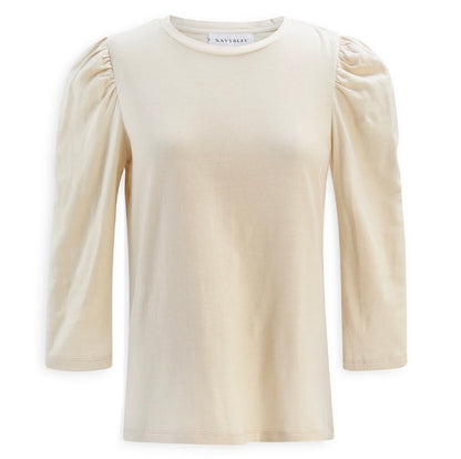 Long Sleeve Puff Sleeve – Ecru