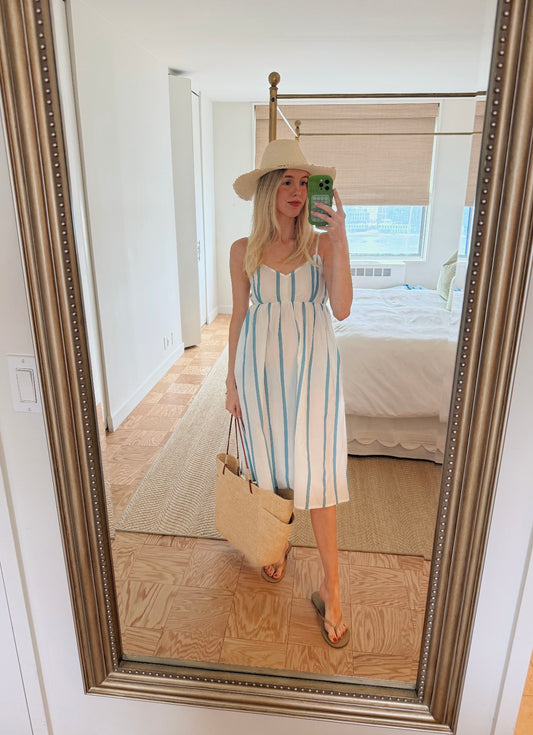 Midi Dress – Coastal Stripe