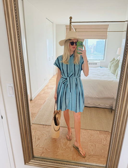 Winnie Dress – Denim Stripe