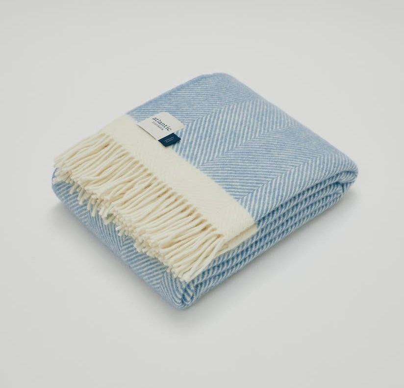 Dusk Blue Wool Blanket – shopnavybleu