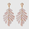Pink Palm Statement Earrings