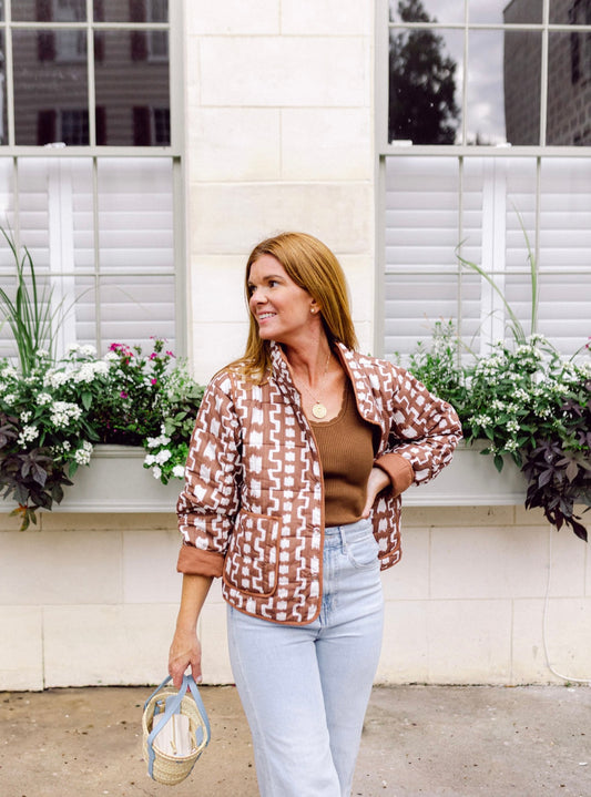 Madeline Jacket Wiregrass Brown | Maggie Collection