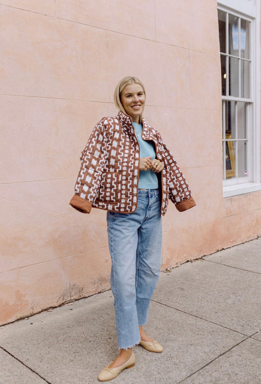 Madeline Jacket Wiregrass Brown | Maggie Collection
