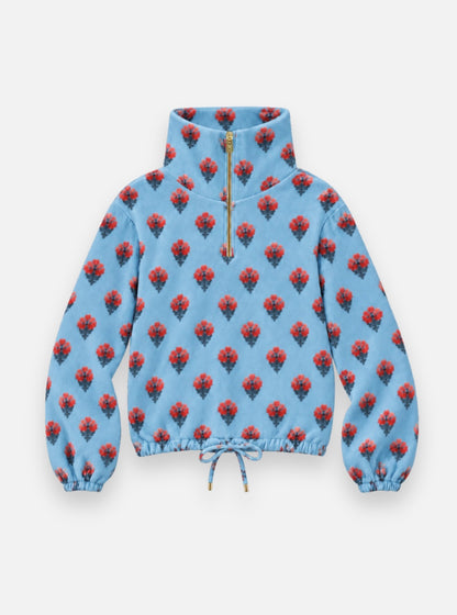 Dudley Stephens x NAVYBLEU Boardwalk Fleece - Cottage Blue Floral