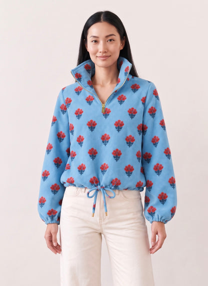Dudley Stephens x NAVYBLEU Boardwalk Fleece - Cottage Blue Floral