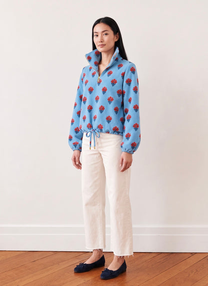 Dudley Stephens x NAVYBLEU Boardwalk Fleece - Cottage Blue Floral