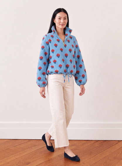 Dudley Stephens x NAVYBLEU Boardwalk Fleece - Cottage Blue Floral