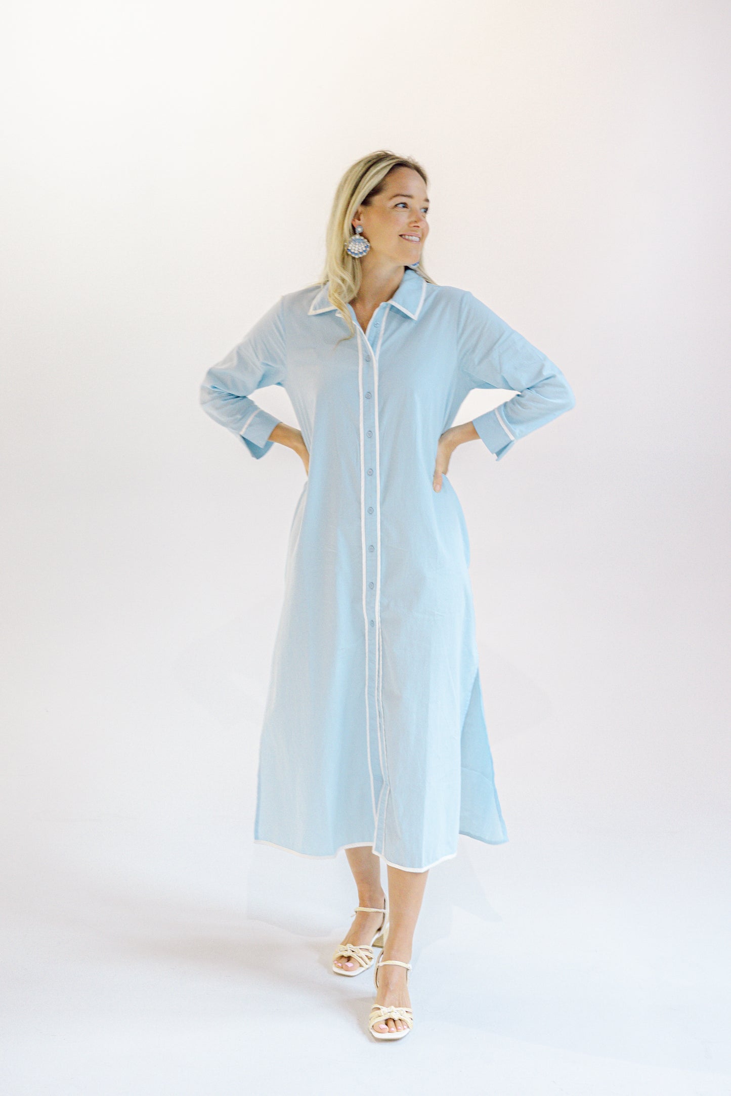 Sara Dress - Carolina Blue