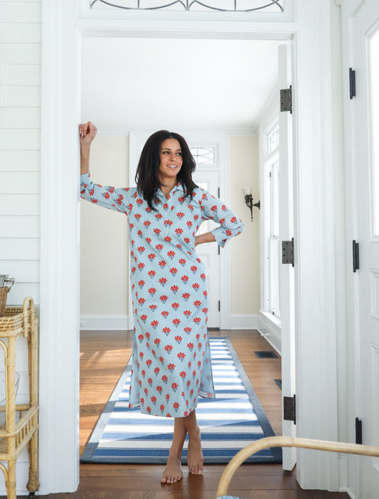 Sara Dress - Poppy Block