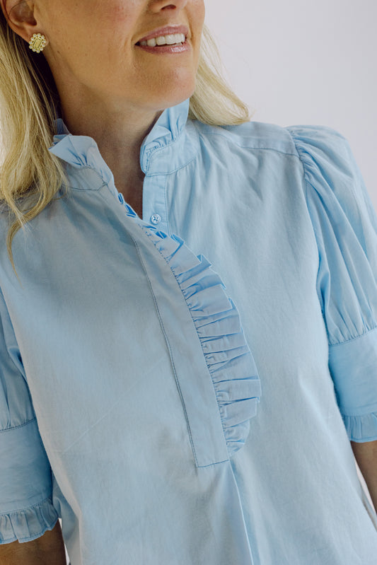 Westport Top - Carolina Blue