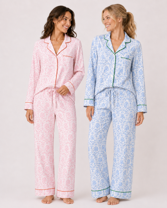 Pink Delia Long Sleeved Pajama Set