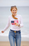 Cashmere Flag Sweater By navyBLEU