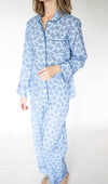 Blue Toile Long Sleeve/Pant Pajama Set by navyBLEU