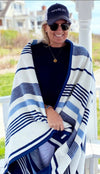 navyBLEU x ChappyWrap Striped Blanket