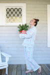 navyBLEU x Sara Fitz™ Candy Cane Pajama Set