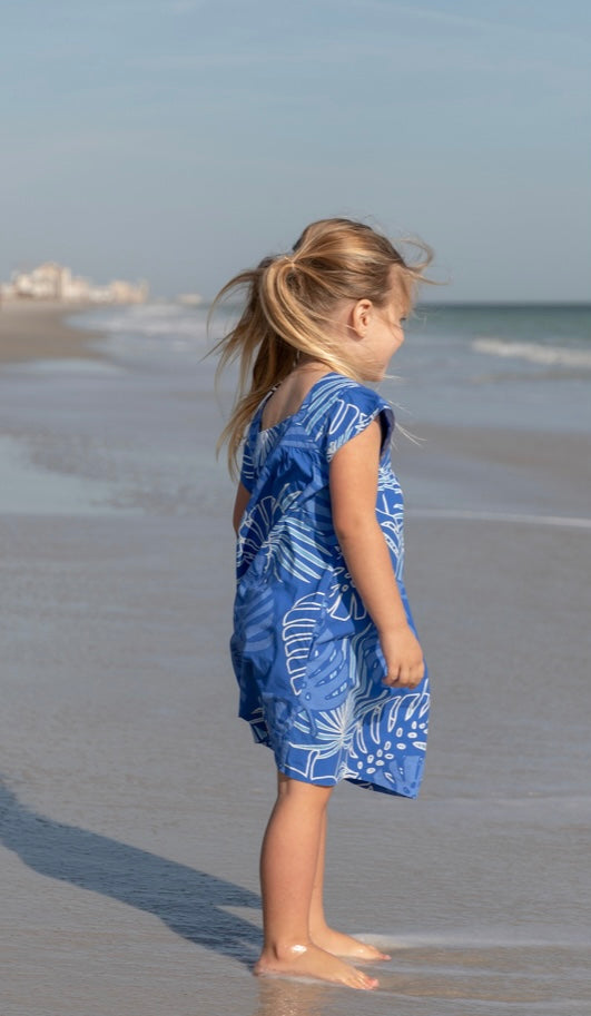 NAVYBLEU x Sailor Sailor Little Girl Coverup – Palm Print